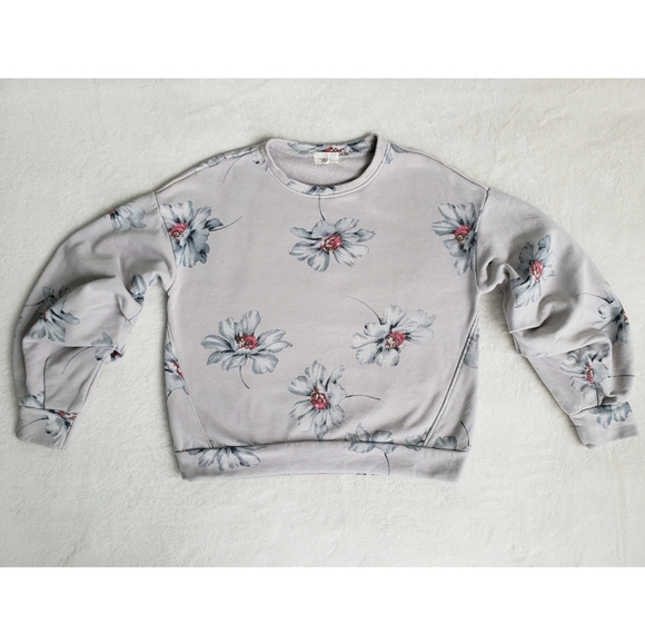 Mello Day Floral Balloon Sleeve Sweater - Picture 7 of 8